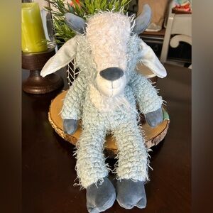 Bunnies‎ By the Bay (Billy Goat) plush stuffed animal Size 13in light blue/cream